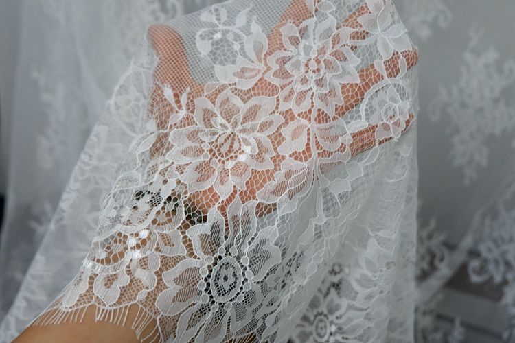 3D Chantilly Lace Width 150 cm CHL0053-Lace Fabric Shop