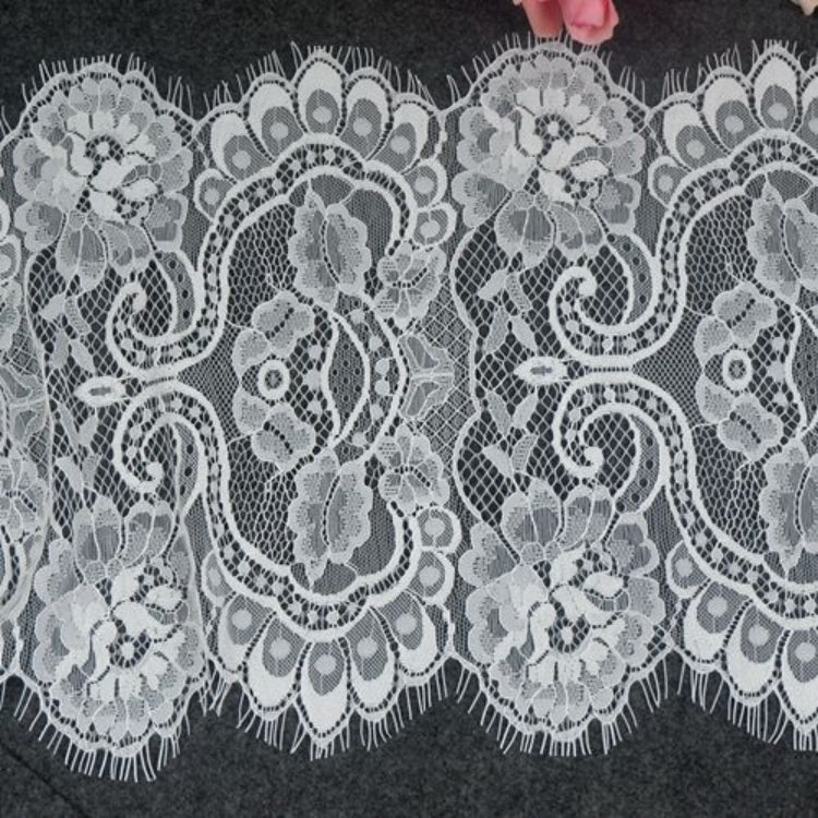 Eyelash Lace Veil Trim Fabric Width 30 cm LT0281-Lace Fabric Shop