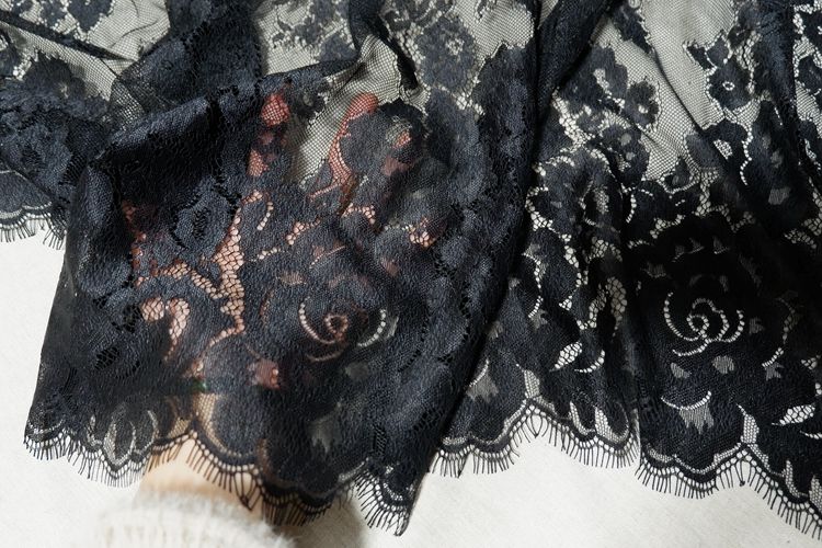 Eyelash Chantilly Lace Width 100cm CHL0009-Lace Fabric Shop