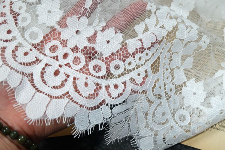 Shawl Wedding Lace Trim Width 31-33 cm LT0287-Lace Fabric Shop