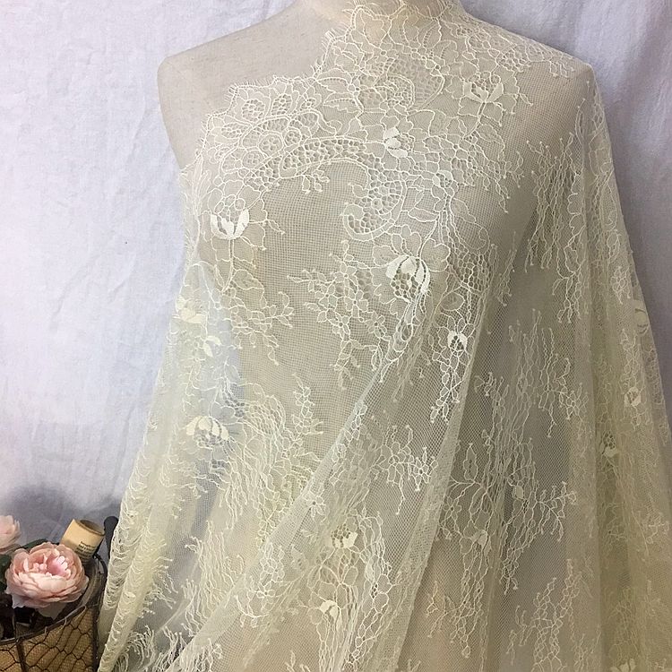 Chantilly Color Lace Width 150 cm CL0012-Lace Fabric Shop
