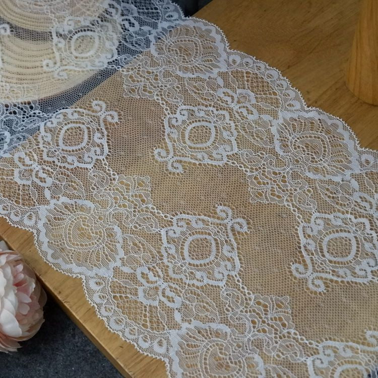 Dress Stretch Lace Trim Material 16-23 cm LT0261-Lace Fabric Shop