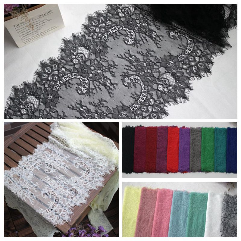 French Color Lace Trim Width 33-35 cm CL0020-Lace Fabric Shop
