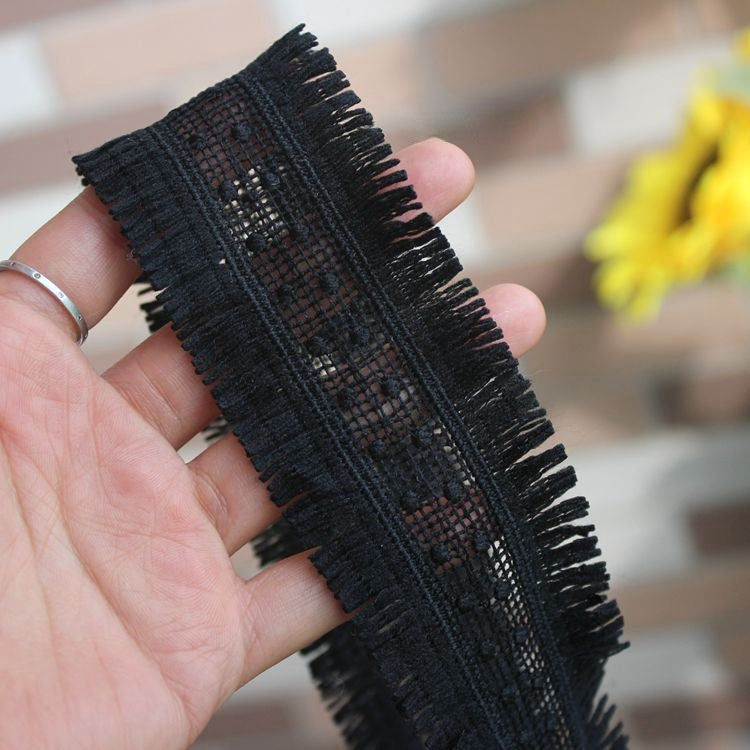 Tassel Hollow Star Lace Trim Width 4 cm LT0340-Lace Fabric Shop