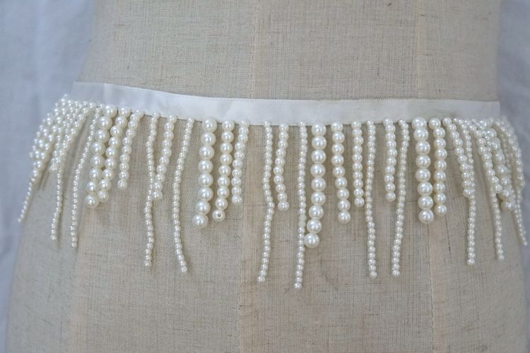 Tassel Beaded Lace Trimming BT0025-Lace Fabric Shop