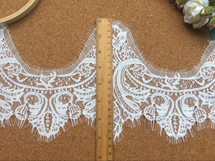 Wave Lace Trim Fabric Width 19 cm LT0155-Lace Fabric Shop