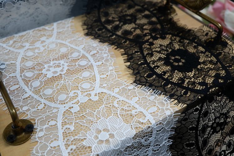 Chantilly Lace Trims Width 15 cm LT0124-Lace Fabric Shop