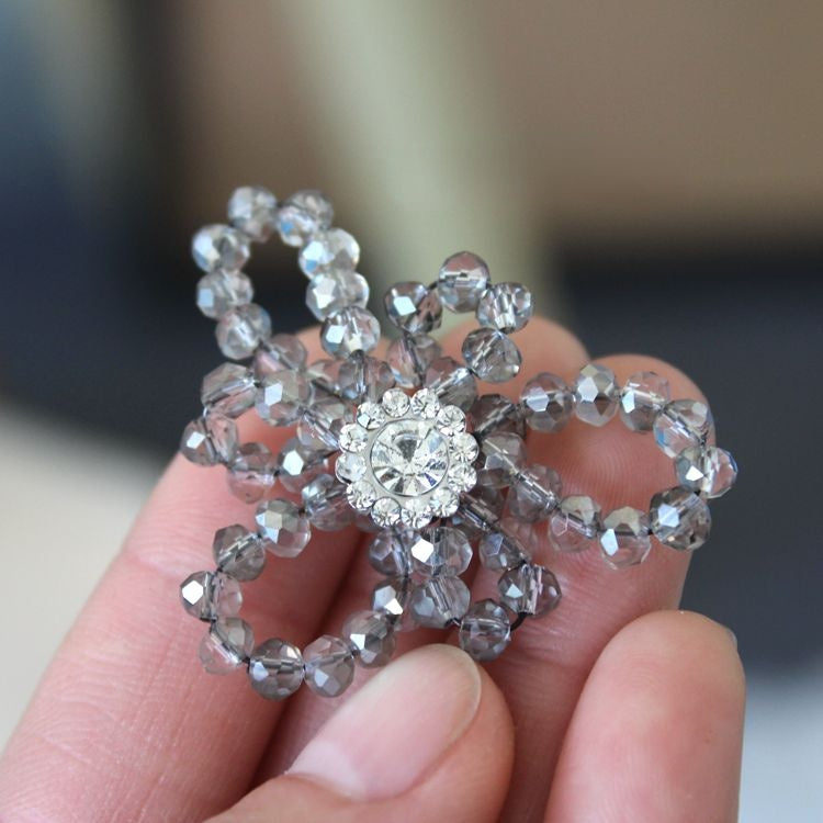 Beaded Bow Tie Headwear Brooch Material BA0122-Lace Fabric Shop