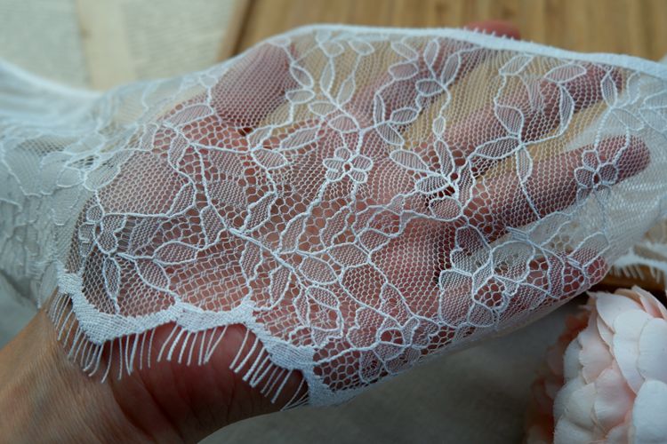 Eyelash Lace Trim Width 12-14 cm LT0085-Lace Fabric Shop