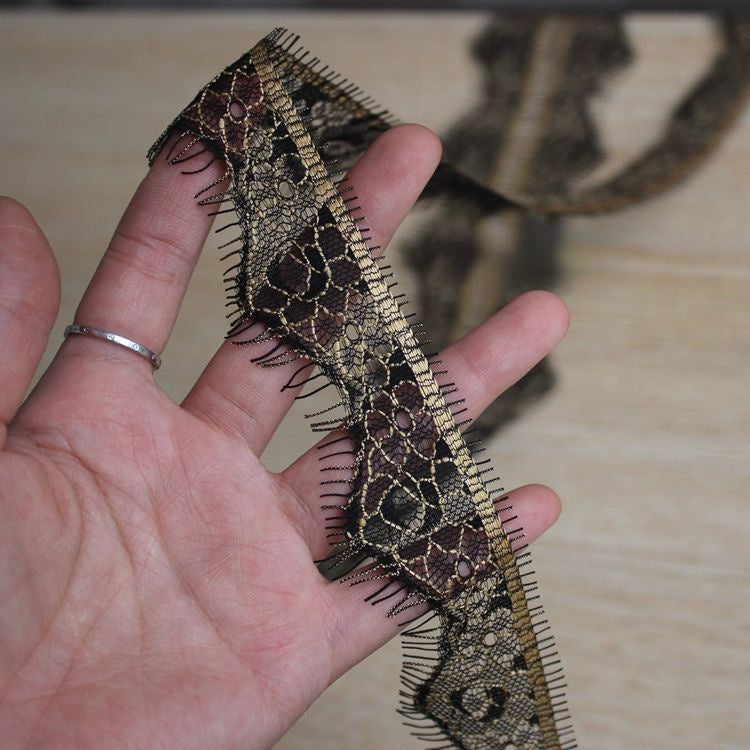 Eyelash Chantilly Lace Trims Width 3-9 cm LT0327-Lace Fabric Shop