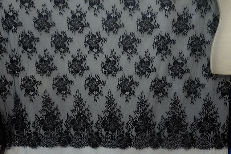 Eyelash Chantilly Lace Width 150 cm CHL0069-Lace Fabric Shop