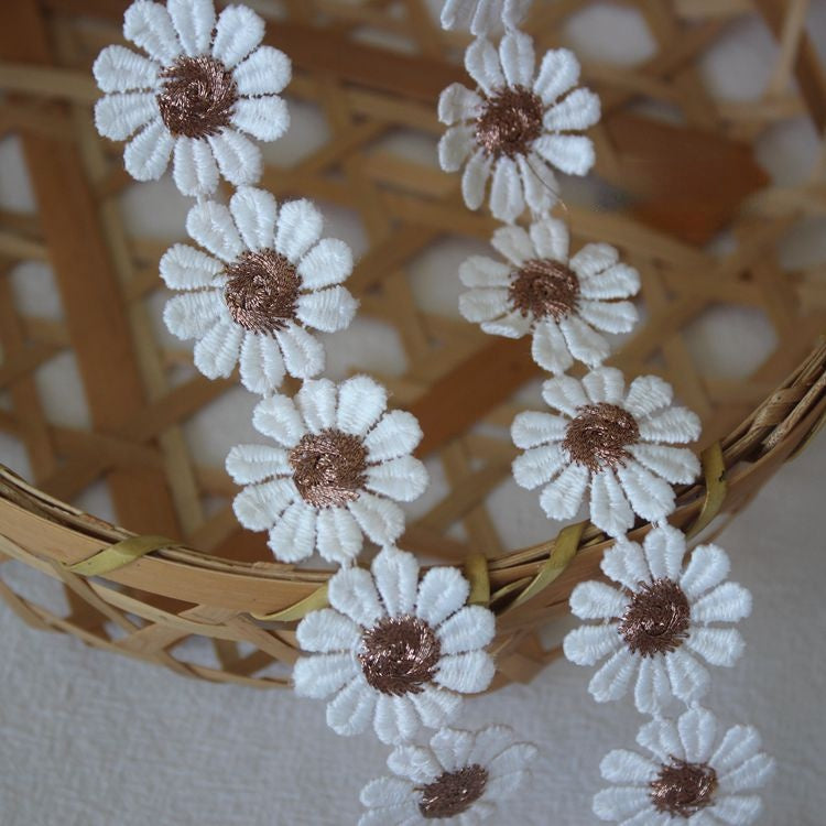 Color Floral Lace Trim Width 2.5 cm CL0028-Lace Fabric Shop