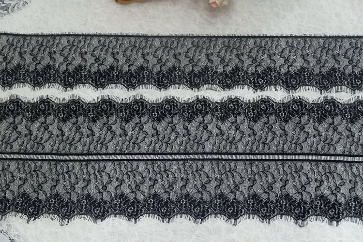 Chantilly Lace Trim Width 10-21 cm LT0039-Lace Fabric Shop