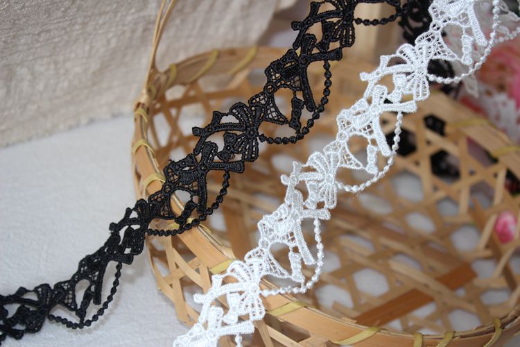 Bow Tie Hollow Lace Trim Width 2-4 cm LT0363-Lace Fabric Shop