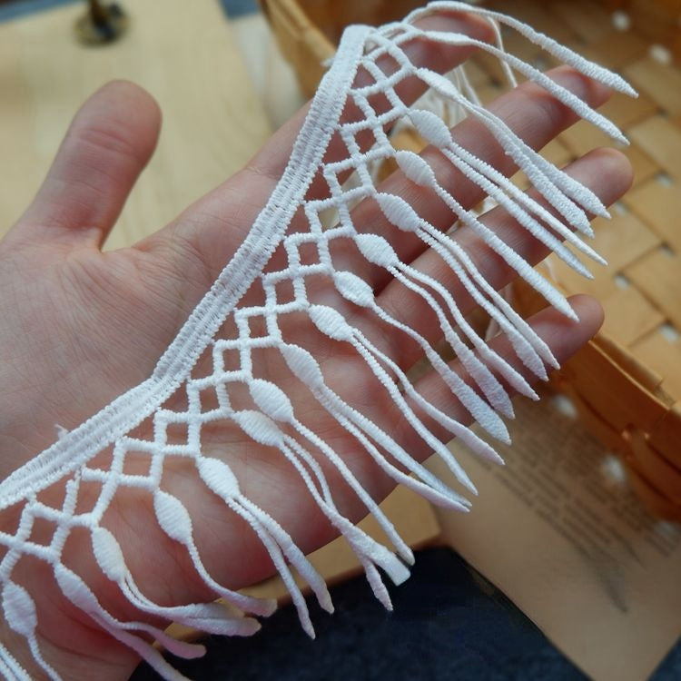 Tassel Sewing Lace Trim Material Fabric LT0252-Lace Fabric Shop