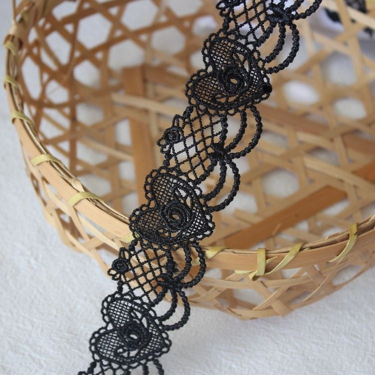 Butterfly Rose Love Lace Trim Width 2-5 cm LT0362-Lace Fabric Shop