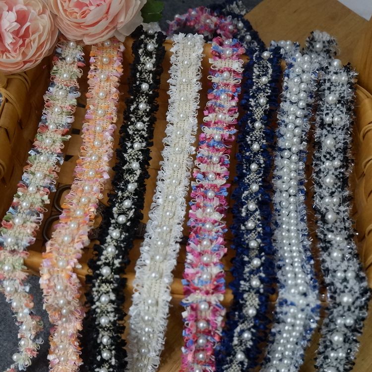 Beading Color Lace Trim Fabrics BT0018-Lace Fabric Shop