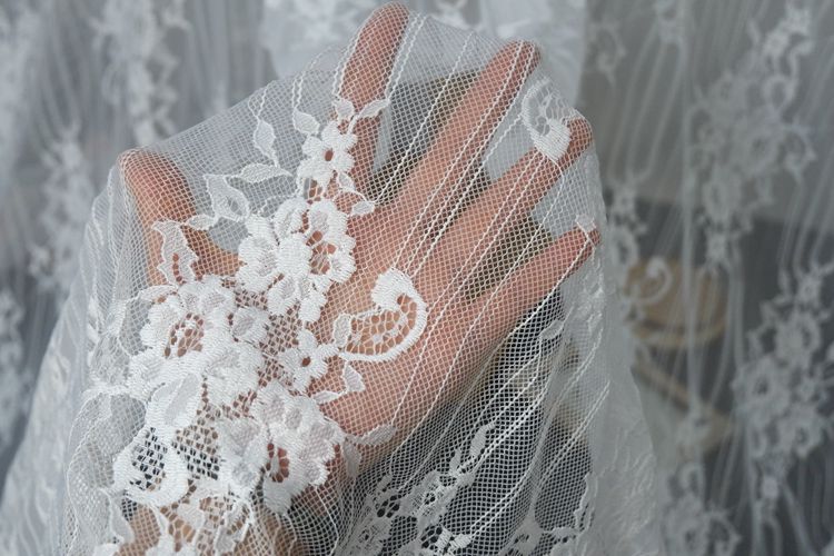 3D Chantilly Lace Width 150 cm CHL0035-Lace Fabric Shop