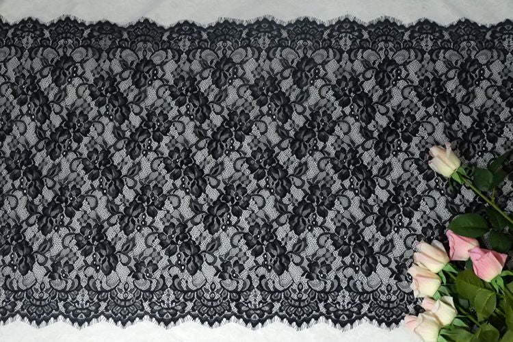 Veil Chantilly Lace Fabrics Width 56 cm CHL0081-Lace Fabric Shop