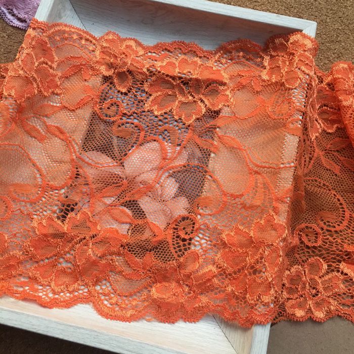 Stretch Color Lace Trim Width 17.5 cm CL0011-Lace Fabric Shop