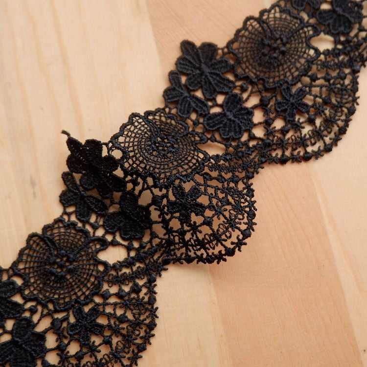 Floral Guipure Lace Trim Decoration LT0165-Lace Fabric Shop