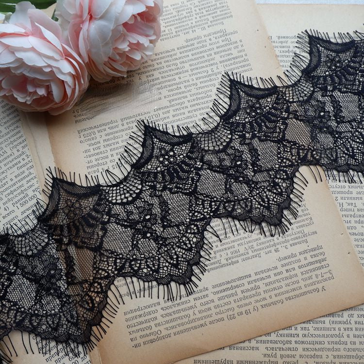 Chantilly Lace Trimming Width 9-13 cm LT0214-Lace Fabric Shop