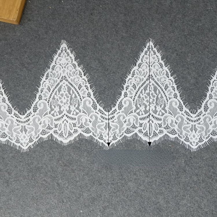 Irregular Lace Trimming Width 21-34 cm LT0238-Lace Fabric Shop