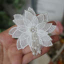 3#White 7x6.8cm 1 Flower