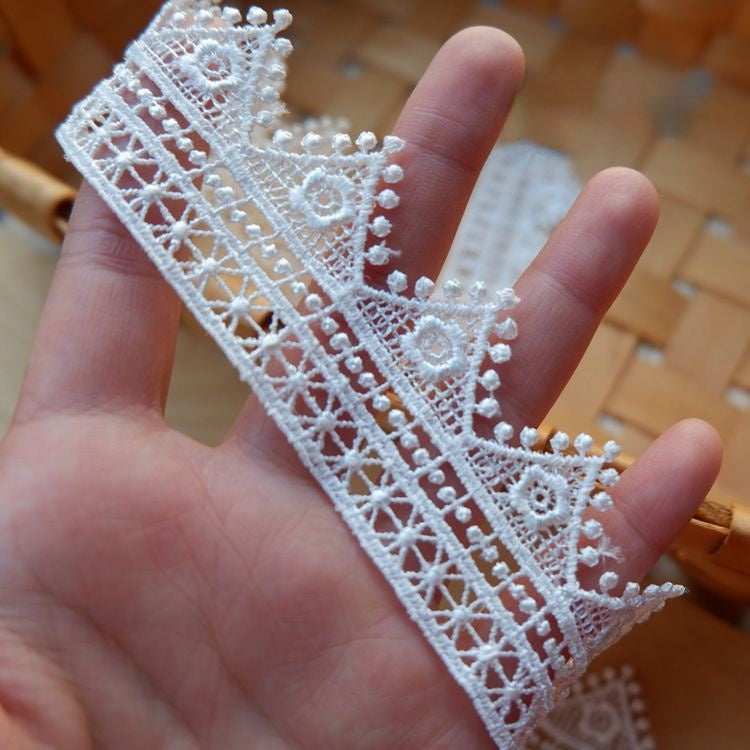 Lace Trim Fabric Wedding Decoration LT0166-Lace Fabric Shop