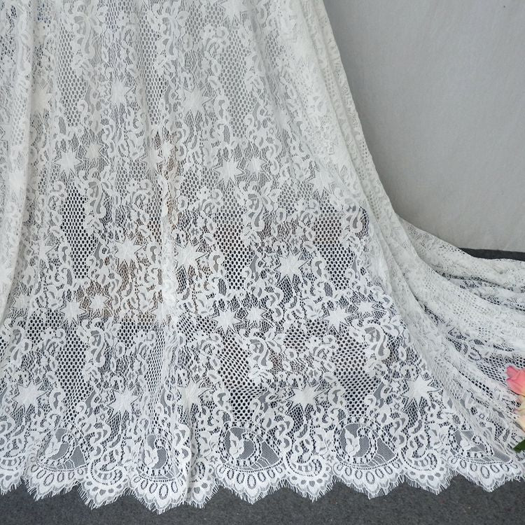 Guipure Lace Skirt Fabric Width 150 cm GL0081-Lace Fabric Shop