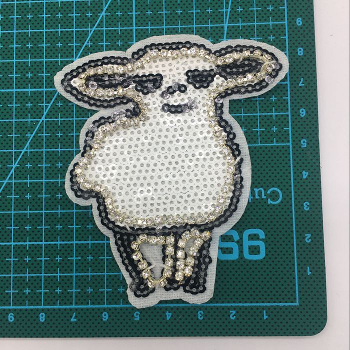 Sequins Letters Cloth Sticker Accessories BA0049-Lace Fabric Shop