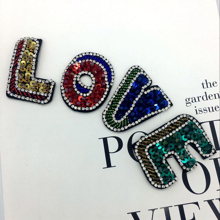 Sequins Beaded Cloth DIY Accessories BA0041-Lace Fabric Shop