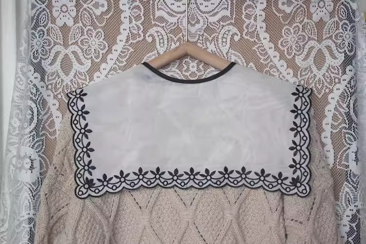 Embroidery Organza Laces DIY Collar EF0066-Lace Fabric Shop