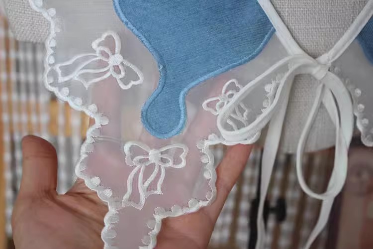 Embroidery Organza Lace Collar Fabric EF0033-Lace Fabric Shop