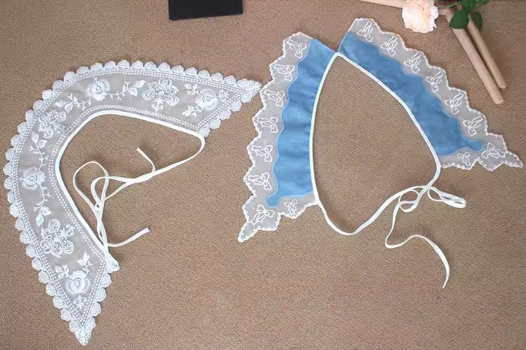 Embroidery Organza Lace Collar Fabric EF0033-Lace Fabric Shop