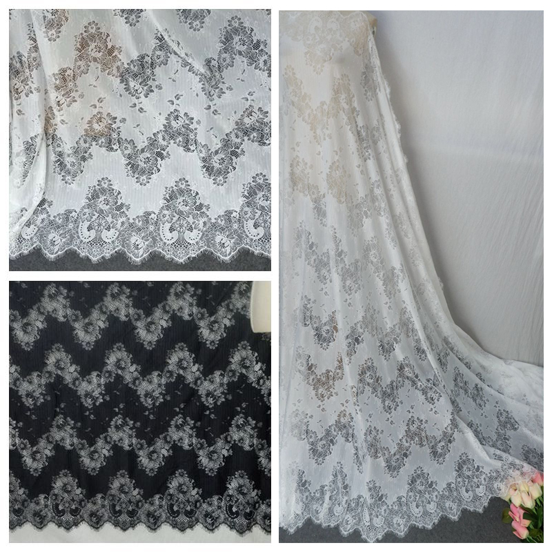 Nylon Cotton Chantilly Lace Width 150 cm CHL0027-Lace Fabric Shop