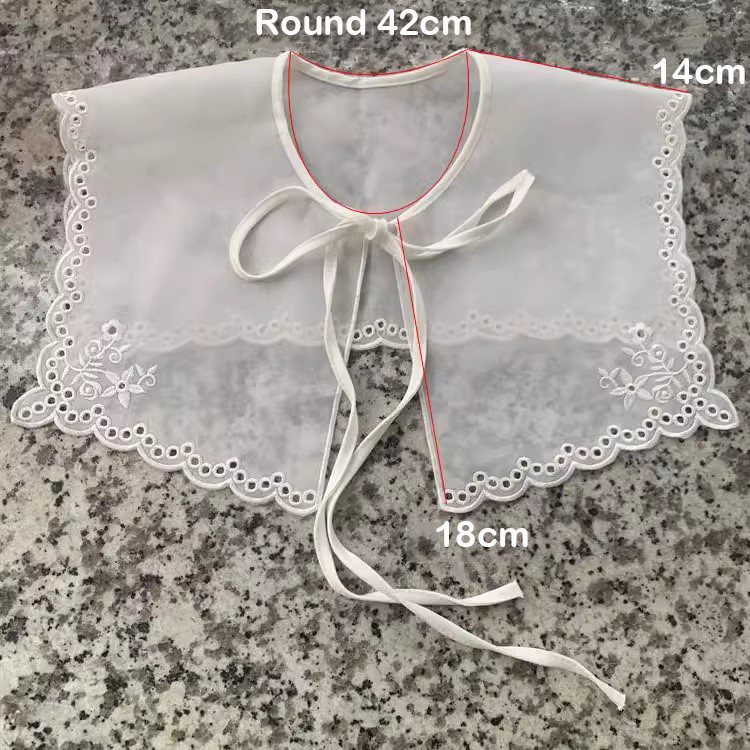 Embroidery Organza Laces DIY Collar EF0066-Lace Fabric Shop