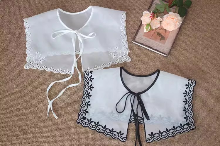 Embroidery Organza Laces DIY Collar EF0066-Lace Fabric Shop