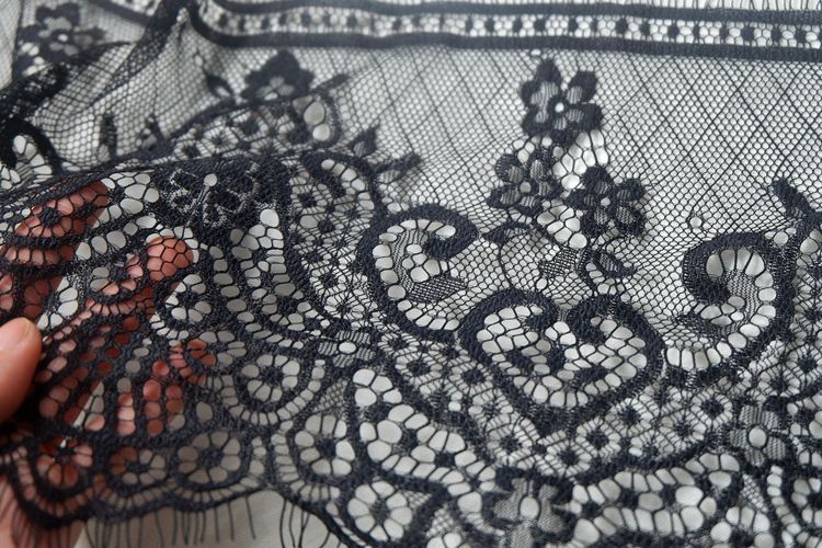 Eyelash Lace Trim Width 20-22 cm LT0056-Lace Fabric Shop
