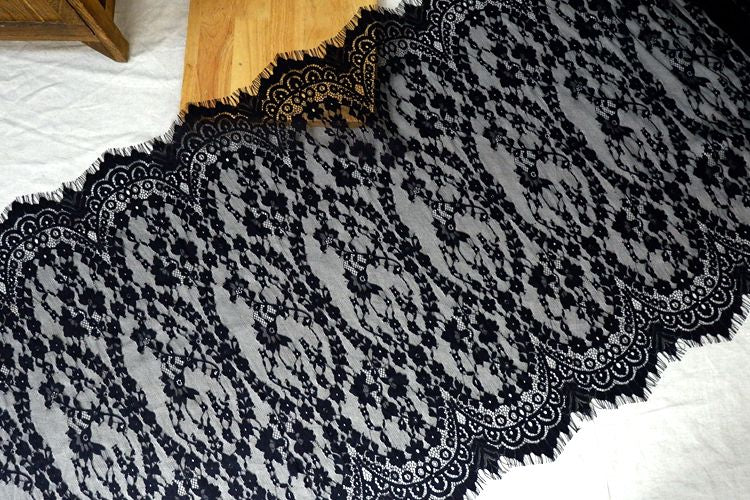 Wedding Lace Trim Width 70 cm CHL0064-Lace Fabric Shop