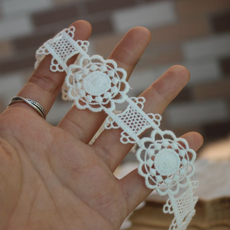 Cotton Guipure Lace Trim Width 3-9 cm LT0337-Lace Fabric Shop