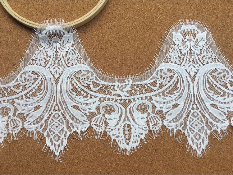 Wave Lace Trim Fabric Width 19 cm LT0155-Lace Fabric Shop