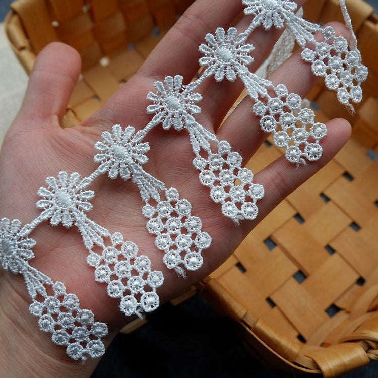 Tassel Guipure Lace Trimming Fabric LT0171-Lace Fabric Shop