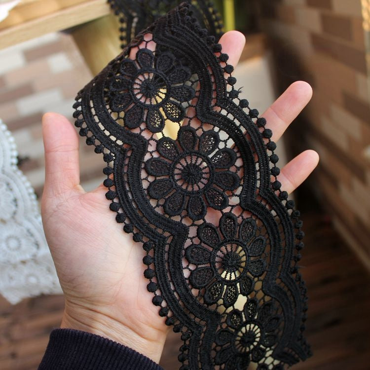 Hollow Rose Wave Lace Trim Width 8 cm LT0345-Lace Fabric Shop