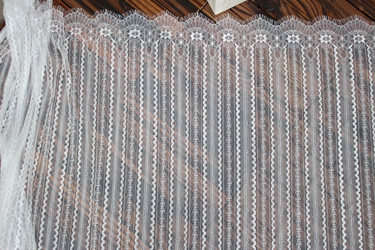 Stripe Chantilly Lace Textile Width 150 cm CHL0123-Lace Fabric Shop