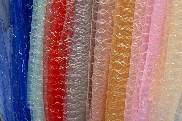Colorful Tulle Dress Fabrics Width 150cm TF0088-Lace Fabric Shop