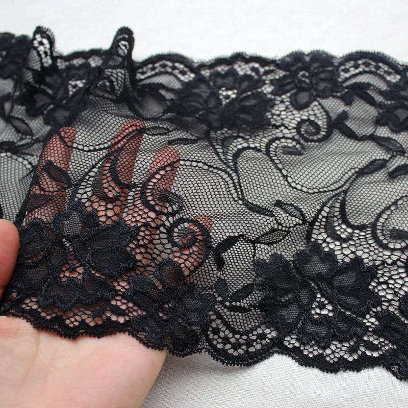 Stretch Color Lace Trim Width 17.5 cm CL0011-Lace Fabric Shop