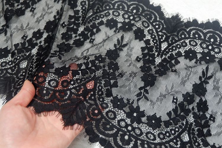 Shawl Wedding Lace Trim Width 31-33 cm LT0287-Lace Fabric Shop