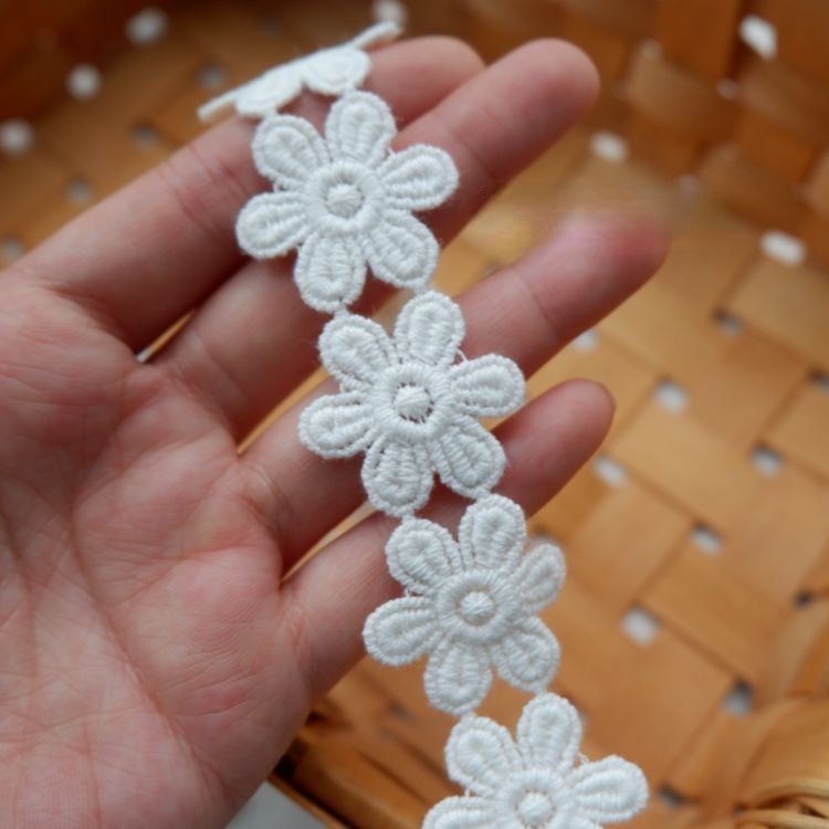 Floral Guipure Lace Trim Width 2-5 cm LT0025-Lace Fabric Shop