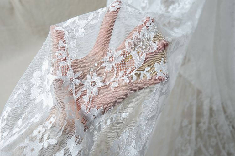 French Chantilly Fabrics Width 150 cm CHL0059-Lace Fabric Shop